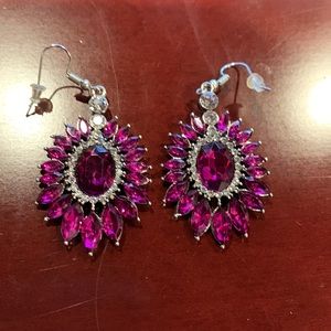Fuschia Drop Earrings